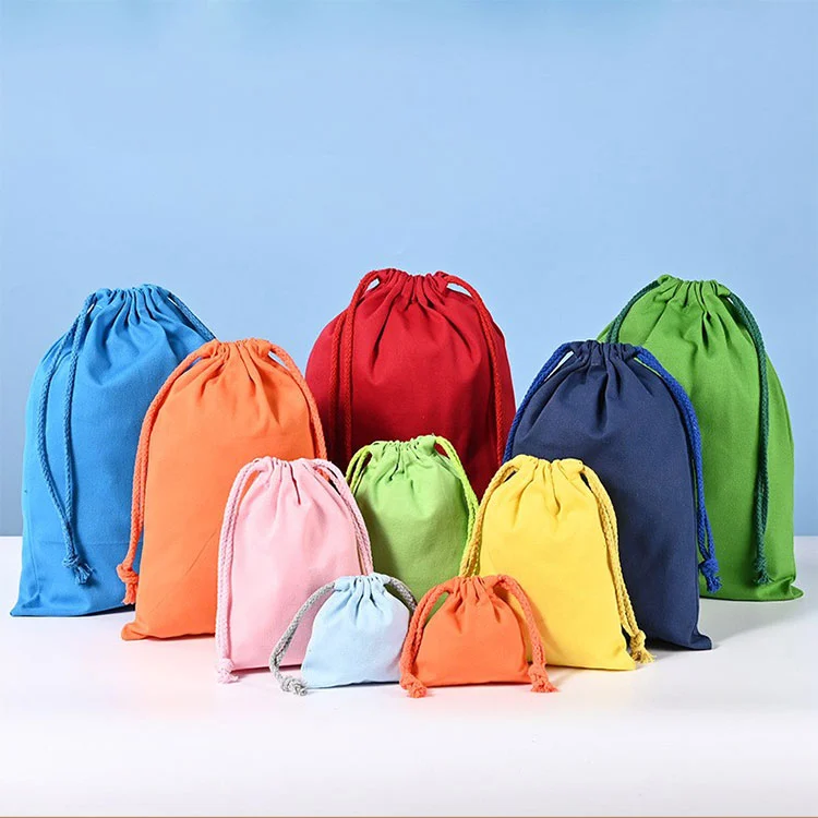 Sac en toile à bijoux avec cordon de serrage