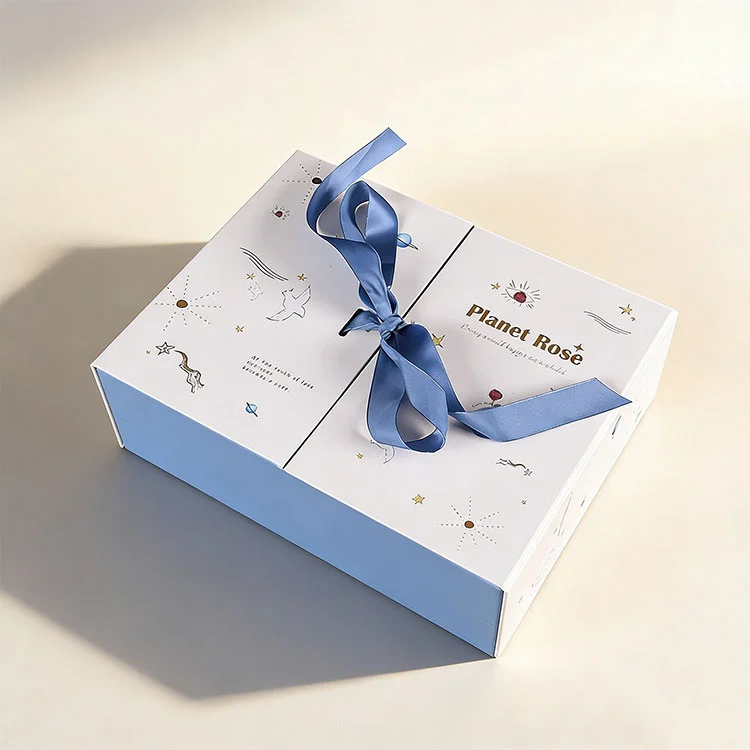 Boîte d'emballage pliable à double ouverture