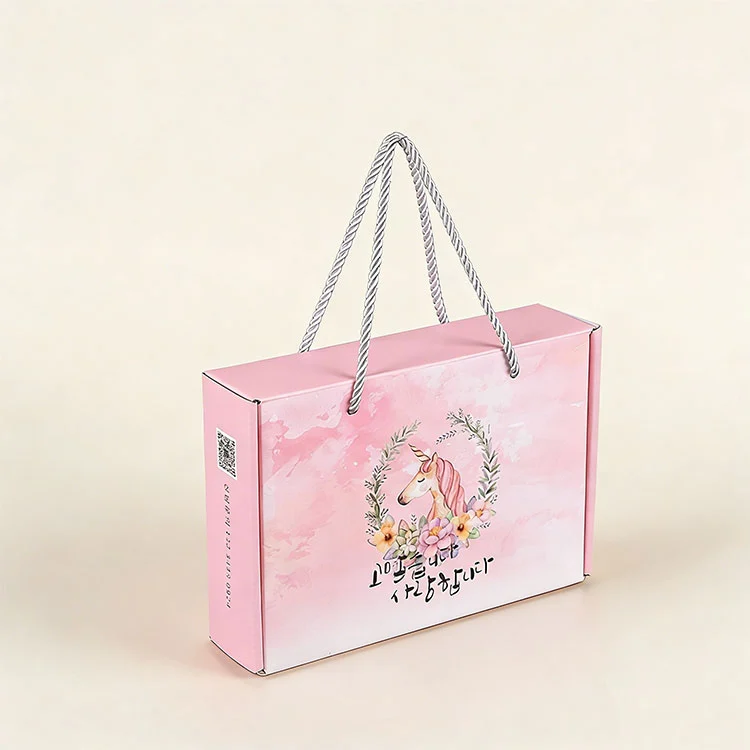 Boîte d'emballage en papier ondulé robuste et résistante à la pression